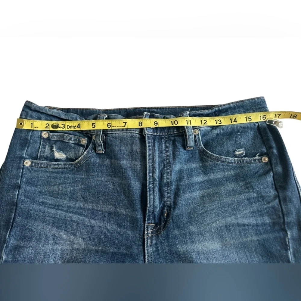 J. Crew Blue High Rise/Straight Leg Jeans with Contrast Stripe size 30